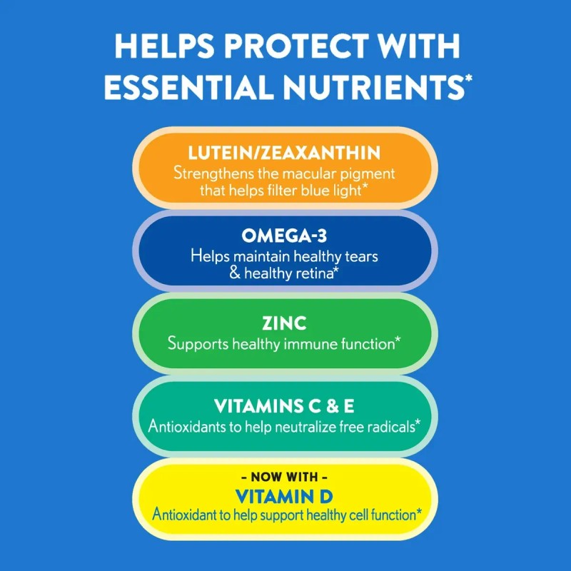 Ocuvite Adultos 50 + Vitaminas Para Los Ojos 50 Softgels