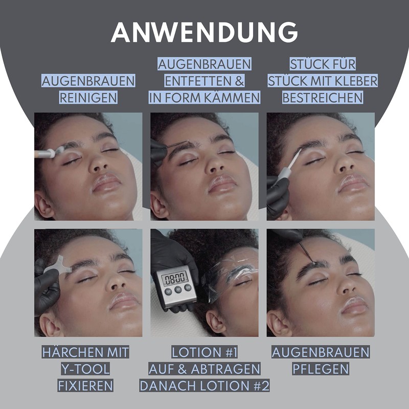 Augenmanufaktur Browlift Eyebrow Lifting Glue and Lotions Eyebrow Shaping and