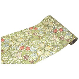 Kamoi Processing Paper mt CASA FLEECE Morris & Co. Golden Lily MTCAF2346, Yellow-Green, 9.1 inches (230 mm) x 16.4 ft (5 m)