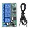4 Channel DTMF Tone Signal Decoder Relay, Audio Signal Decoding Relay, AD22B04 12V, 4 Channel DTMF Tone Signal Decoder Relay Phone Remote Control PLC