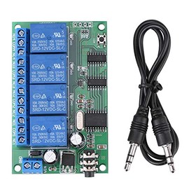 4 Channel DTMF Tone Signal Decoder Relay, Audio Signal Decoding Relay, AD22B04 12V, 4 Channel DTMF Tone Signal Decoder Relay Phone Remote Control PLC