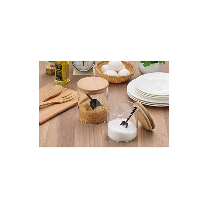 Measuring Spoons Short Dark Grey Tbsp and Tsp Set