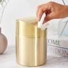 Stainless Steel Trash Can with Swing Lid, Mini Countertop Trash