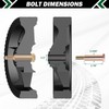 CheeMuii 10 Inch Lawn Mower Wheels 2 Pack 10" Push