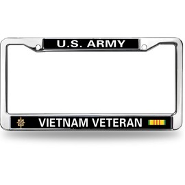 2nd Infantry Division Flag License Plate Frame Metal US Army 2nd Infantry Easy Installation License Plate Frame US Army Support License Plate Frame for Patriotic People