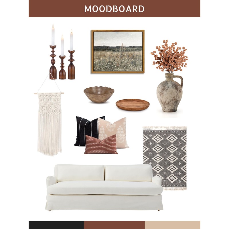 Crumbs Home Modern Farmhouse Fall Linen Indoor Outdoor Lumbar Pillow