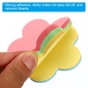 PATIKIL 2.7 x 2.7 Inch Flower Shape Sticky Notes, 3
