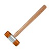 Dönges Non-rebound Soft Hammer with Painted Ash Handle, Diameter 35