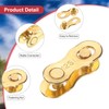 sourcing map 4pcs Bicycle Missing Link 12 Speed Reusable Steel