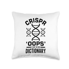 Dna Test Genetic Testing Crispr Microbiology Throw Pillow