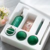 Umimile Bathroom Accessories Set, 6 Pcs Green Glass Bathroom Accessory