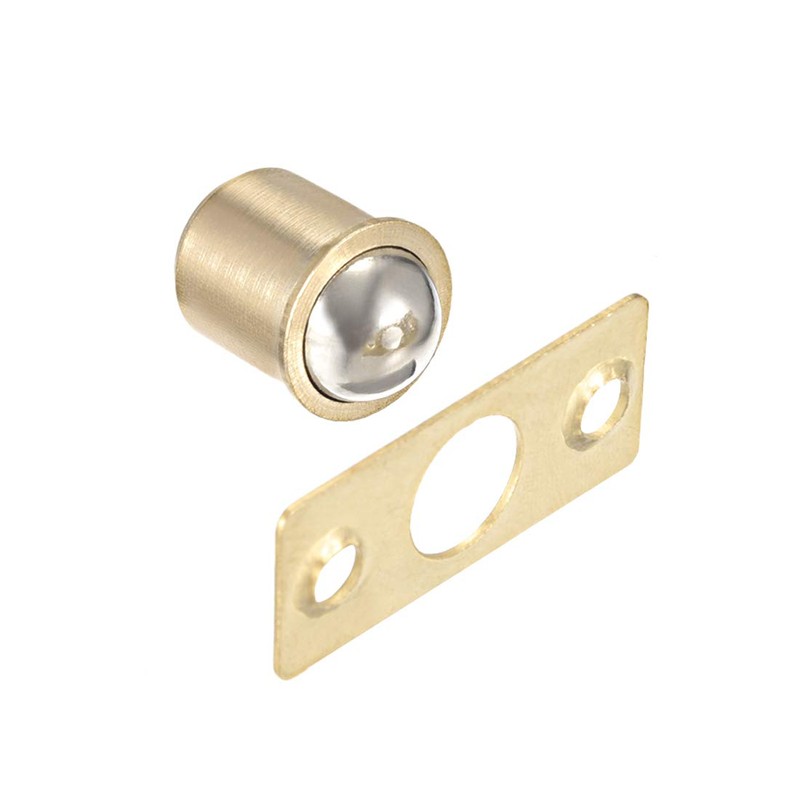 sourcing map Door Cabinet Closet Drawer 12.5mm Shaft Dia Brass