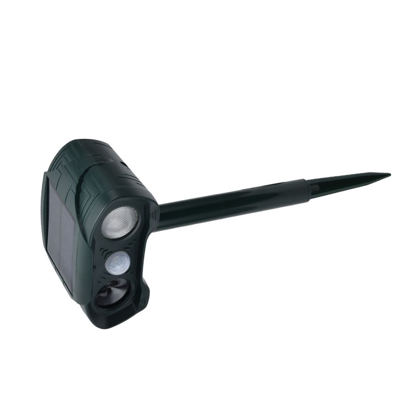 Ultrasonic Animal Repeller Solar Powered Cats Dogs Mouse Repellent for