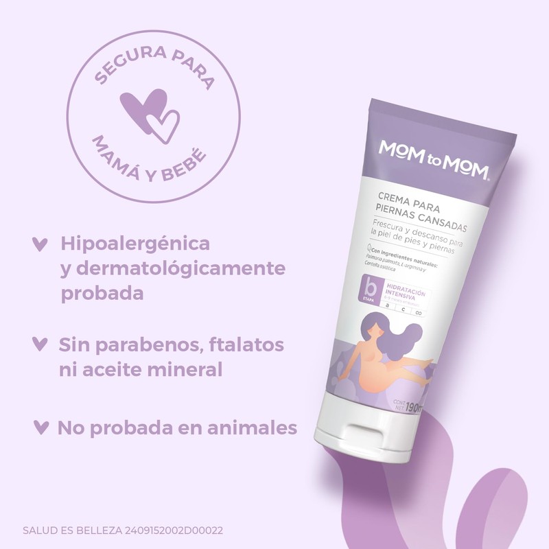 MOM to MOM Crema para Piernas Cansadas ETAPA b 190ml