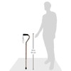 DMI DMI Adjustable Designer Cane with Offset Handle and Strap,