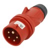 13510 | MENNEKES Plug POWERTOP Xtra with ERGOCONTACT, RED, IP54,