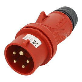 13510 | MENNEKES Plug POWERTOP Xtra with ERGOCONTACT, RED, IP54, 16A, 5P, 400V, 6H Clock Position