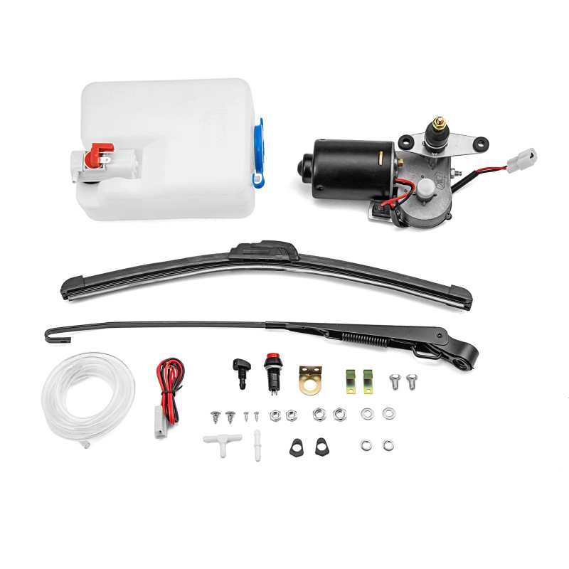DYSO 12V Electric Windshield Wiper Motor & Side Mirrors For