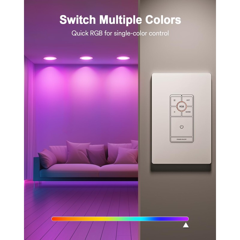 Lumary 3 Way/Single Pole Dimmer Light Switch (Only Support Lumary