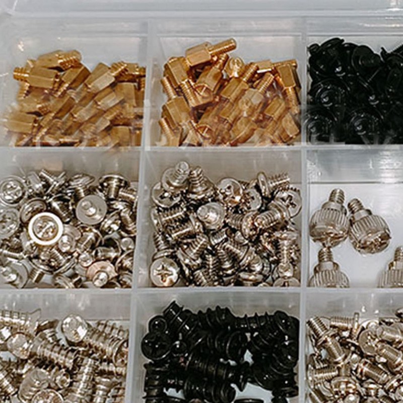 502PCS Computer Screw Assortment Set Carbon Steel Standoff Washer Kit
