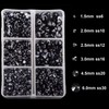 4000pcs Mixed Size Hot Fix Round Crystals Gems Glass Stones