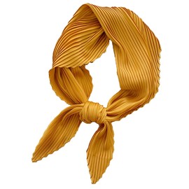 Butrends Women's Scarf, Thin, Silk, Stylish, Solid, Elegant, Hair Ornament, Bag Decoration, Uniform, Commute, Spring, Summer, Autumn, Winter, Gift, Gift, yellow