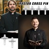 Jexine 50 Pcs Cross Pins Religious Christian Pins Bulk Small