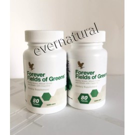 Forever Living Products 2 bott. of Forever Fields Of Greens (80 tab.ea) Healthy digestion. Kosher/Halal