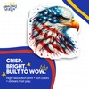 Patriotic Eagle Stickers - American Flag Art - Eagle Head