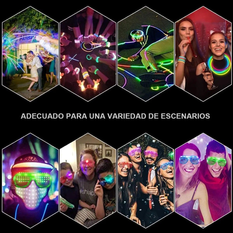 256pzs Juegos Luminosos Neón Luz Eventos Regalo Fiesta Boda