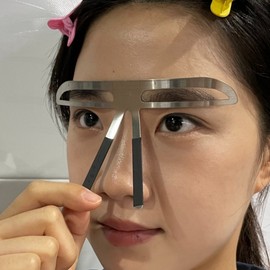 JPAR Eyebrow Drawing Guide Eyebrow Stencil Straight Type 2ea