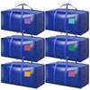 6 Pack Extra Large Heavy Duty Moving Bags with Reinforced