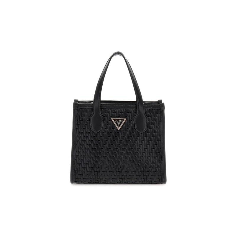 GUESS Silvana 2 Compartment Mini Tote XS Black, black