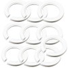 Cheeroyal 10 Pcs Plastic Lamp Shade Ring Converter,E27 to E14