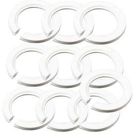 Cheeroyal 10 Pcs Plastic Lamp Shade Ring Converter,E27 to E14 Lampshade Reducer Ring for Fitting Edison Screw Lamp Shades to Bayonet Cap Lampholders (Plastic)