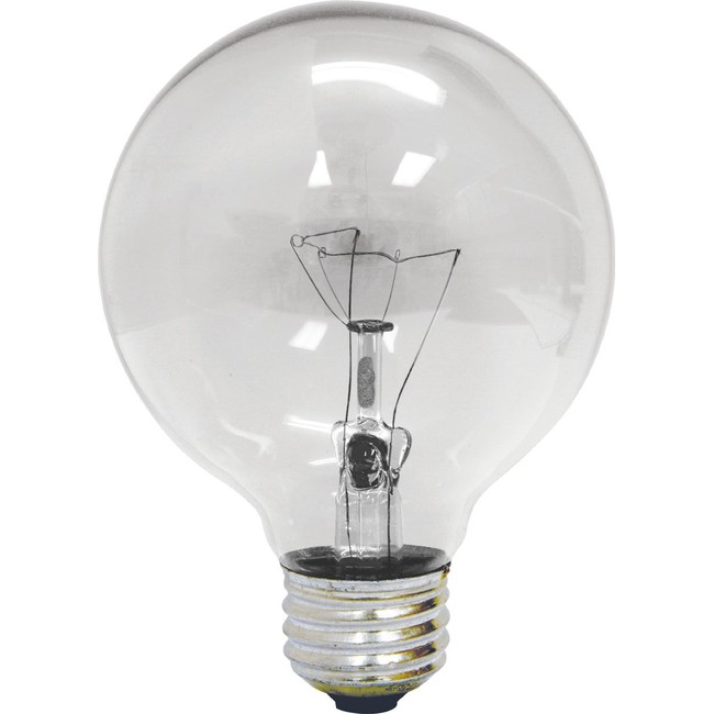 Ge 16771 40G25/H/CL Vanity Globe Halogen Light Bulb,  40W E26 Base G25