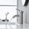 Bathroom Faucet Brushed Nickel One-Handle, Modern one Hole Bathroom Sink