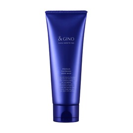 &GINO Men's Facial Cleansing Foam, Premium Face Wash, Gran Whip, 4.2 oz (120 g), Pores, Sticky, Rough Skin