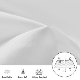 AMEHA 100% Brushed Microfiber Pillow Cases 2 Pack, Super Soft Standard Pillow Cases | Hotel Quality Pillow Covers, 50x75 cm,