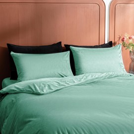 2 Pack Zippered Velvet King Pillowcases, Super Soft and Cozy Luxury Fuzzy Flannel Pillow Cases with Zipper, 20x36 Inches, Green