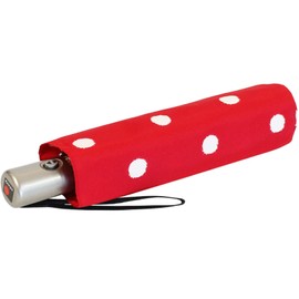 Knirps Pocket umbrella slim Duomatic open and close Nuno Slim Duomatic, Dot Art Red