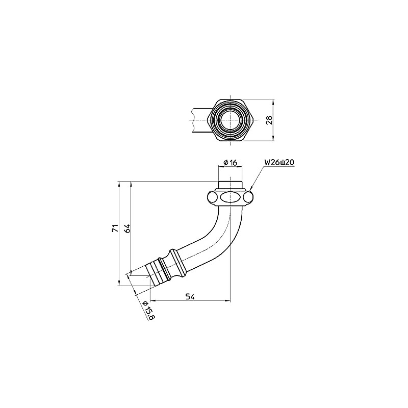 Sanei (サンエイ) Irrigation Parts Irrigation Home Pipe One-Touch Connection W26