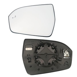 Left Driver Side Mirror Glass Heated Without Blind Spot Without Auto Dimming Compatible with 2015-2019 Lincoln MKC For 2019-2023 Lincoln Nautilus (Driver Blind Spot No-Anti-glare)