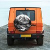 Spare Tire Cover Abstract Moon Mountain Tree Landscape Wheel Covers
