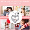 Iefil Daughter Gifts Daughter Necklaces, 925 Sterling Silver Heart Initial