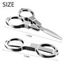 Folding scissors,TSA-Compliant and Portable,Compact enough to fit in your purse,Safe