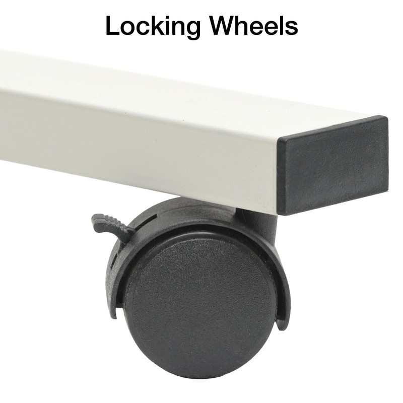 Excello Global Products 36" x 42" Reversible Whiteboard on Wheels