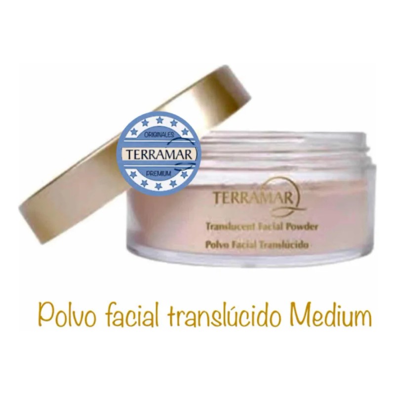 Polvo Facial Translúcido Terramar Tono Medium 25grs Medium