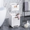 Collapsible Laundry Basket Portable Foldable Laundry Hamper Clothes Storage Organizer