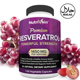 Contains 1450 mg of resveratrol and polyphenol complex. Antioxidant action is beneficial for heart brain health and immune system., 3 packs, 120 tablets / 레스베라트롤과 폴리페놀 복합체 1450mg 함유 항산화 작용으로 심장 뇌 건강 및 면역 체계에 유익합니다., 3개, 120정